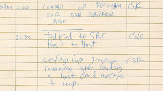 The first internet message ever sent was "LO"